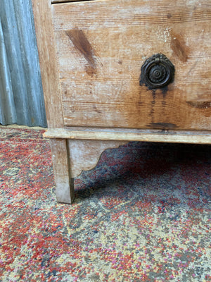 A pine chest of two over two drawers