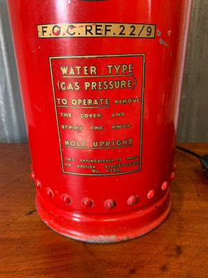 A converted fire extinguisher lamp ~ Merryweather