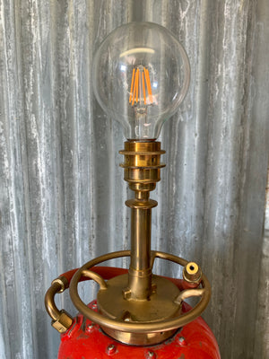 A converted fire extinguisher lamp ~ Merryweather