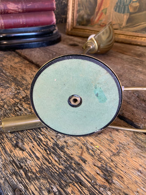 A brass Art Deco gooseneck desk lamp