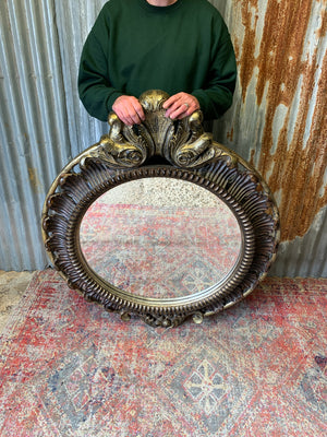 A very large Rococo style mirror