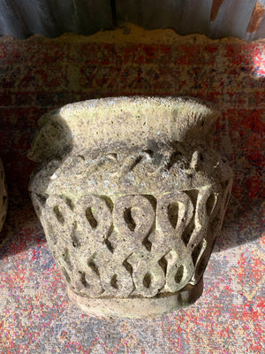 A pair of cast stone Cotswold Studios planters