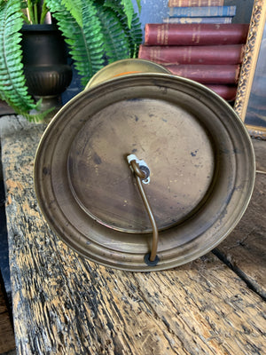 A converted tobacco jar lamp