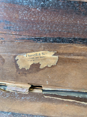 A satinwood chest of drawers
