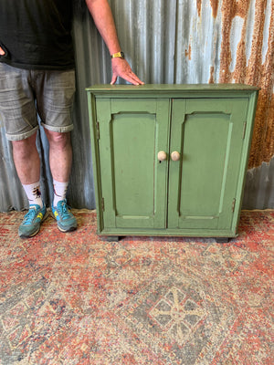 A Victorian two door cupboard