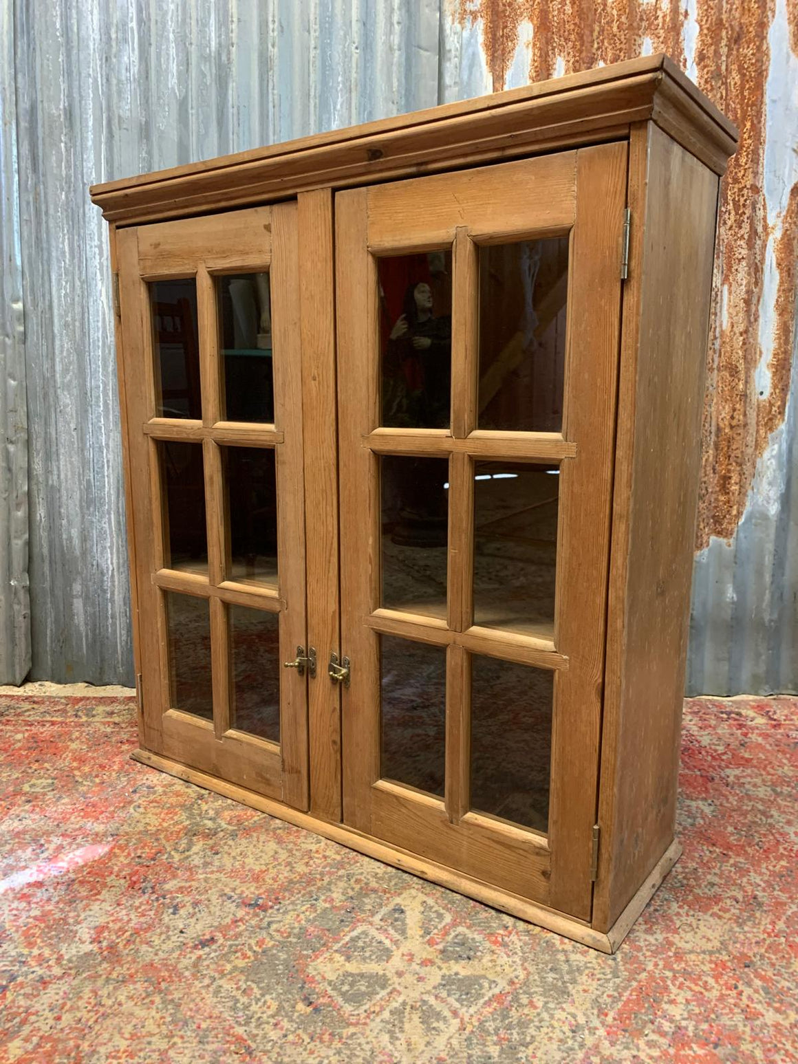 A Victorian glazed dresser cabinet