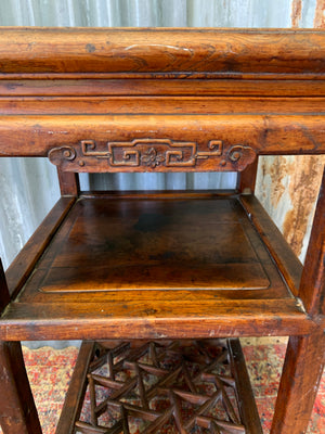 A Chinese wooden tea table ~ D