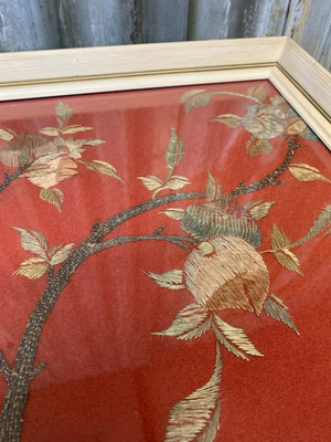 A large framed Chinese embroidery picture