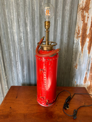 A converted fire extinguisher lamp ~ Merryweather