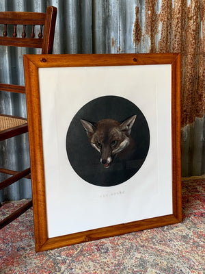 A framed mezzotint entitled "Sly Boots" by William Spooner