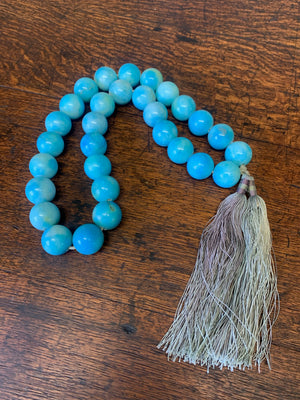A set of large turquoise Mala beads ~ Set A
