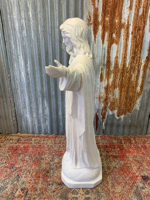 A 4ft bonded marble statue of Jesus