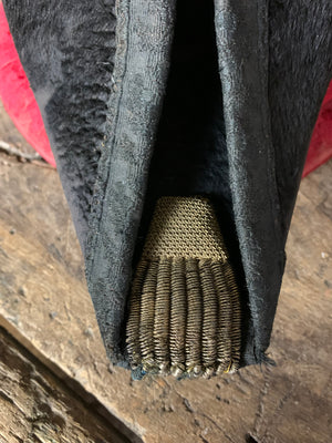 A Royal Navy bicorn hat in monogrammed tin