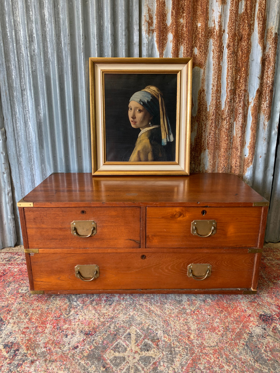 An Anglo-Indian military campaign chest of drawers