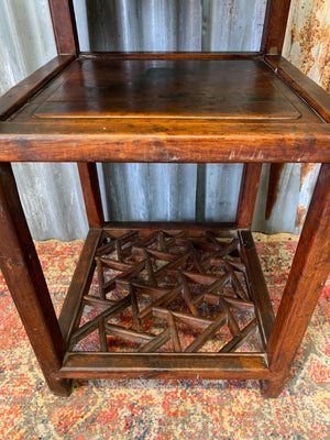 A Chinese wooden tea table ~ D