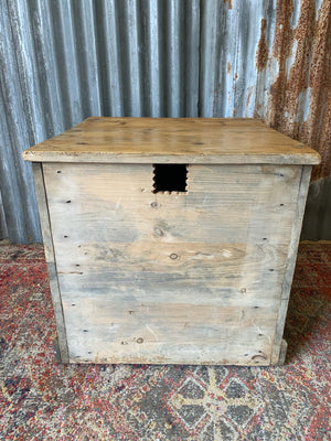 A Victorian square pine cupboard