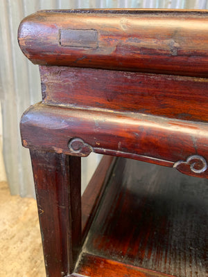 A Chinese wooden tea table ~ C