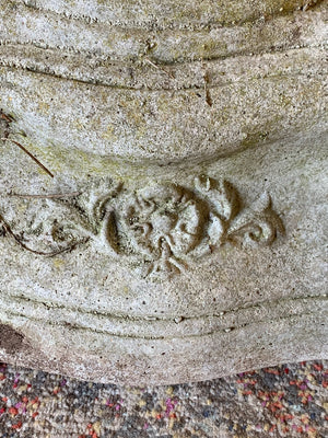 A large cast stone sundial