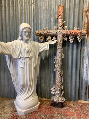 A 5ft French cast iron cross