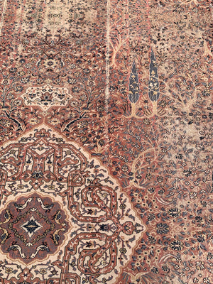 A large square Persian Paradise Park/Tree of Life rug ~ 360cm x 337cm