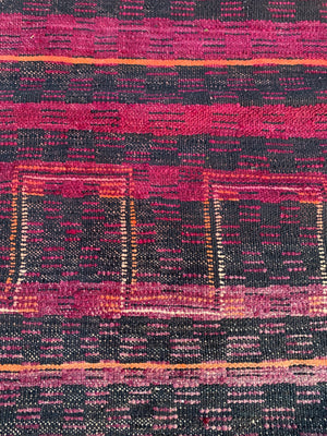 A very large purple ground Berber rug ~ 415cm or 14ft