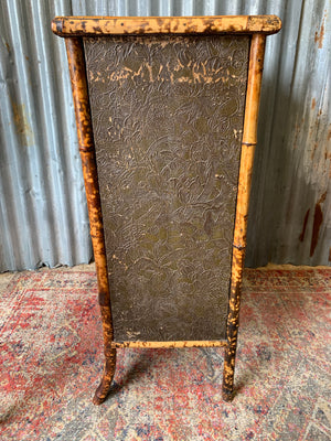 A tiger bamboo display cabinet