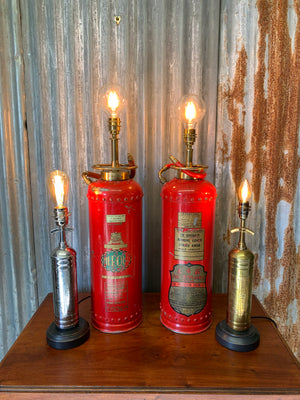 A converted fire extinguisher lamp ~ Merryweather