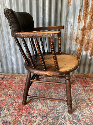 A 19th Century Scottish bobbin open armchair