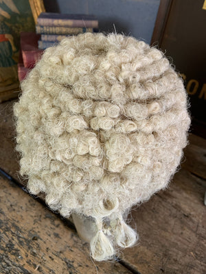 A white judge's wig - "A"