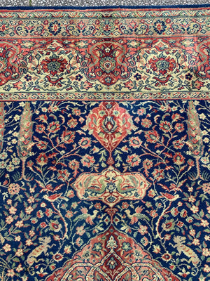 A Persian "Paradise Park" square rug 9ft/275cm