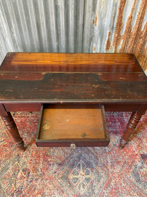 A Victorian single drawer table