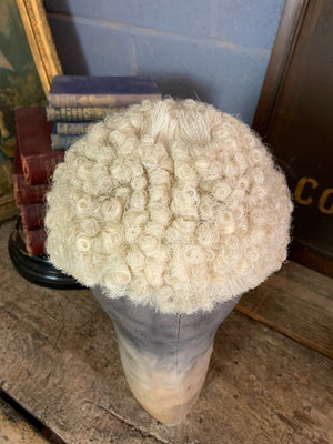 A white judge's wig - "A"