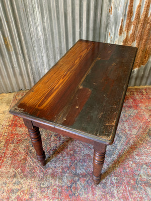 A Victorian single drawer table