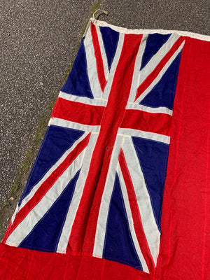 A large old Union Jack ensign flag - 9ft x 4ft 2"