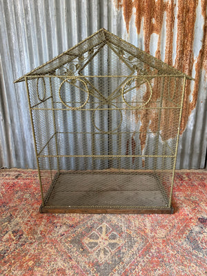A very large wirework bird cage