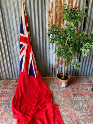 A large old Union Jack ensign flag - 9ft x 4ft 2"