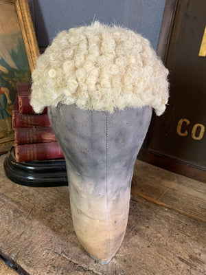 A white judge's wig - "A"