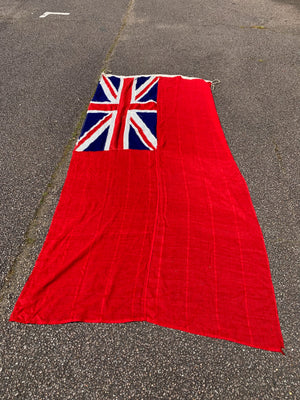 A large old Union Jack ensign flag - 9ft x 4ft 2"