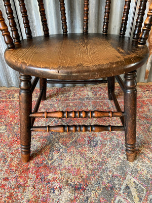 A 19th Century Scottish bobbin open armchair