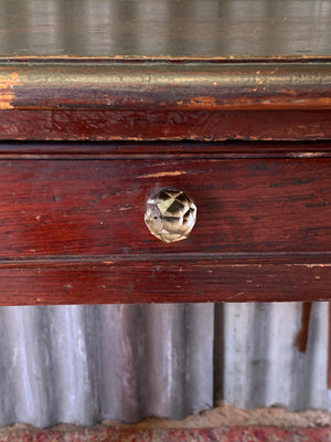 A Victorian single drawer table