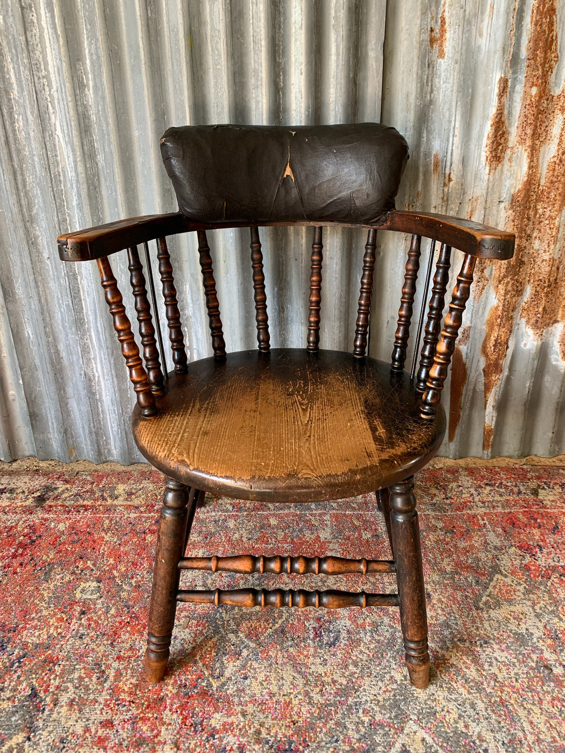 A 19th Century Scottish bobbin open armchair