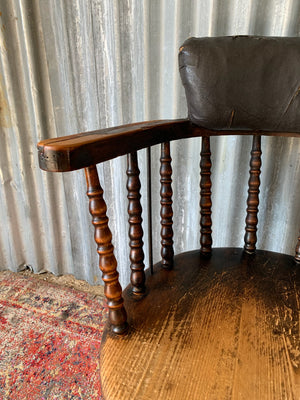 A 19th Century Scottish bobbin open armchair