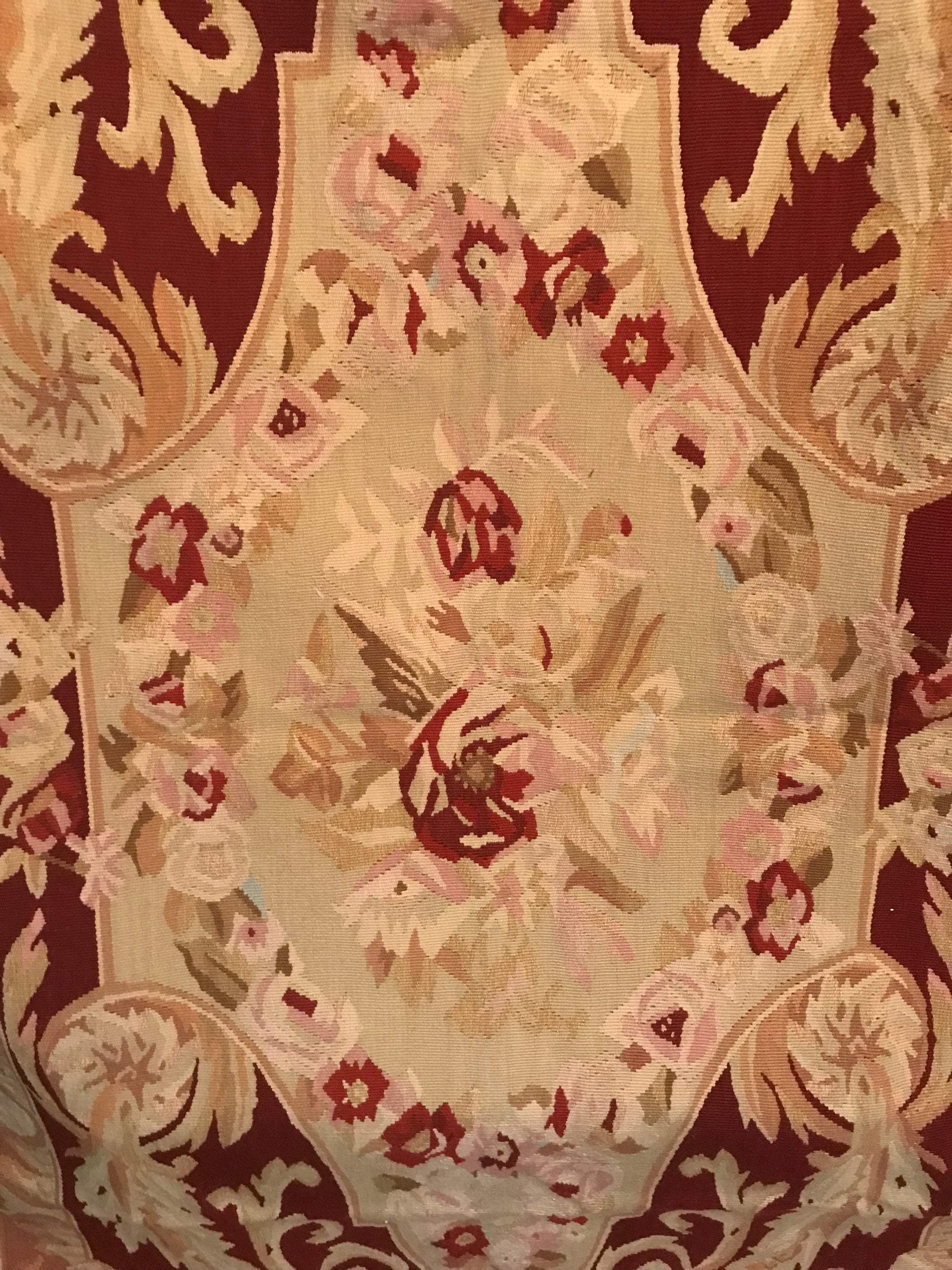 A rectangular Aubusson carpet rug