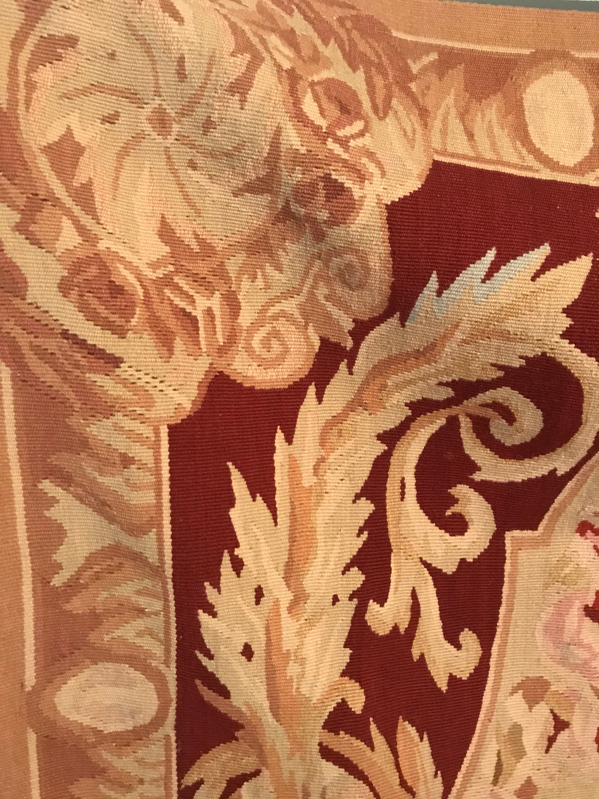 A rectangular Aubusson carpet rug