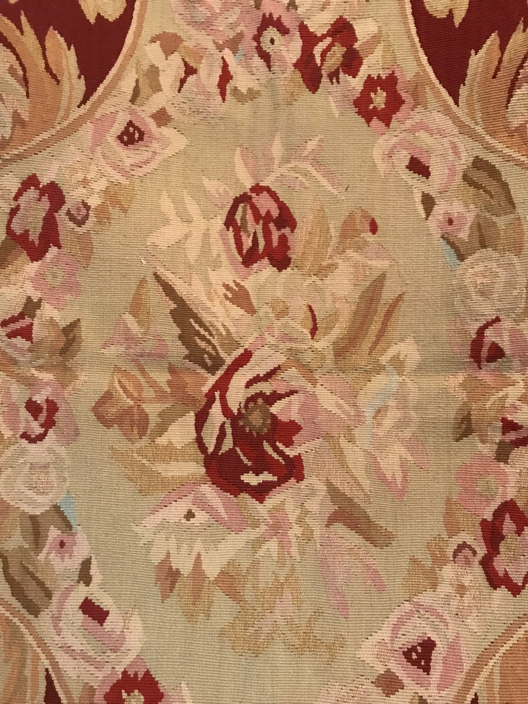 A rectangular Aubusson carpet rug