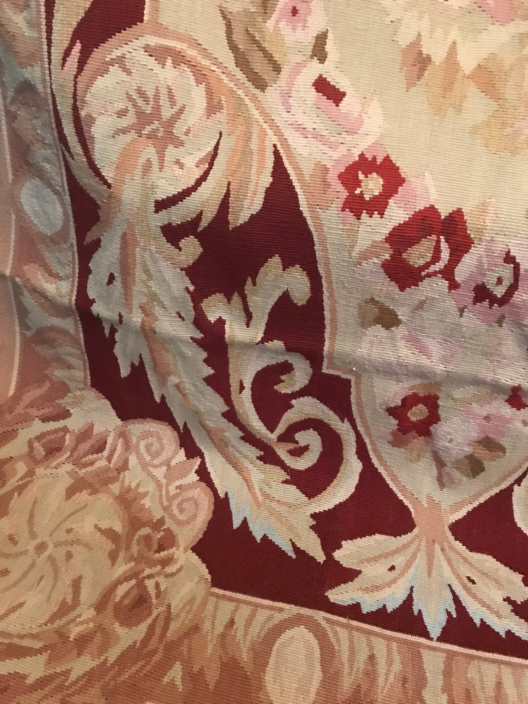 A rectangular Aubusson carpet rug