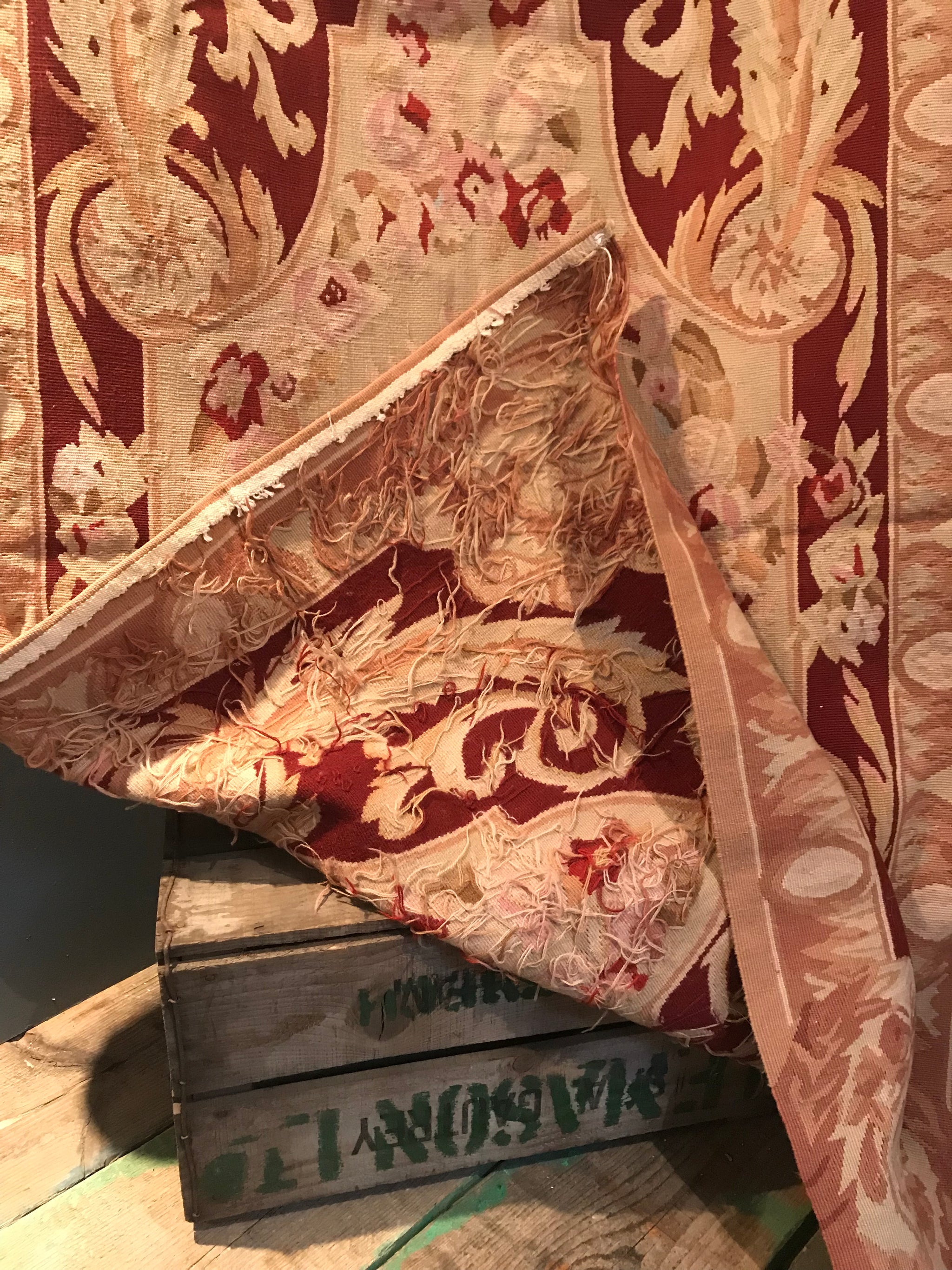 A rectangular Aubusson carpet rug