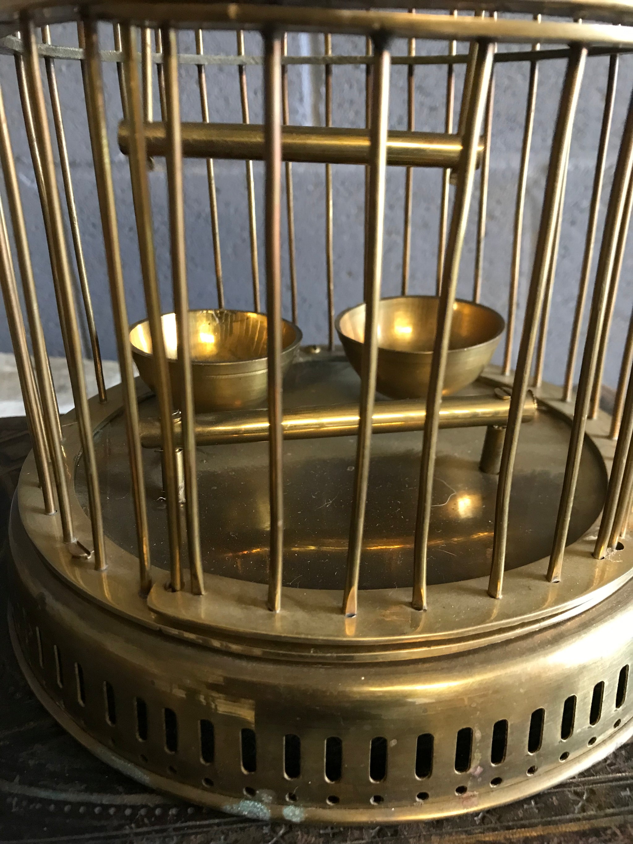 A solid brass bird cage - Belle and Beast Emporium