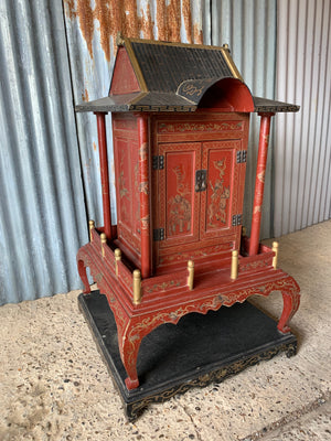 A large Chinese temple or shrine cabinet