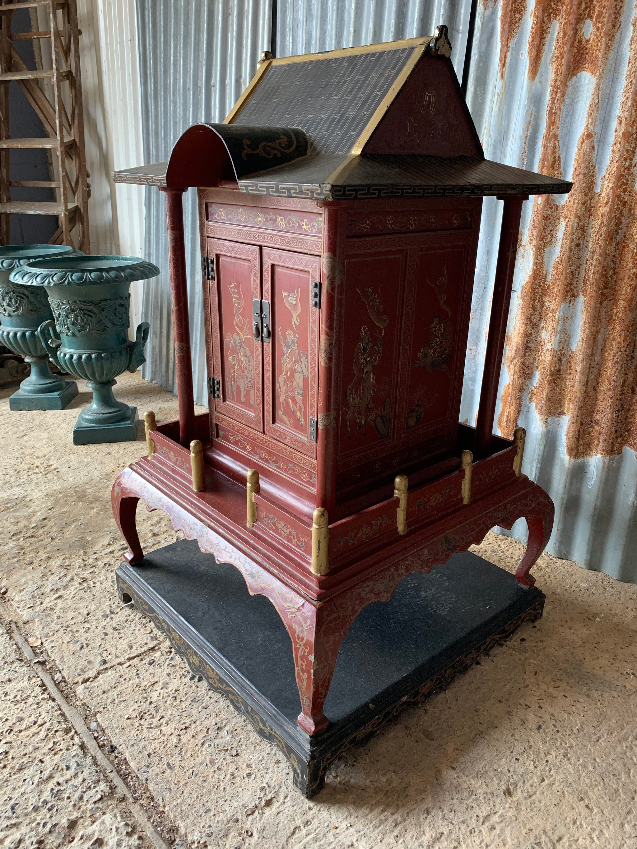 A large Chinese temple or shrine cabinet